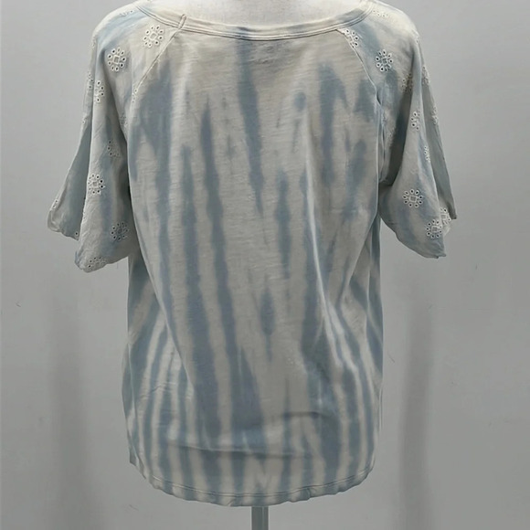Sanctuary Daydreamer Tie Dye Cotton Blend Top in Seamist Stripe - NWOT - Small - Picture 4 of 6